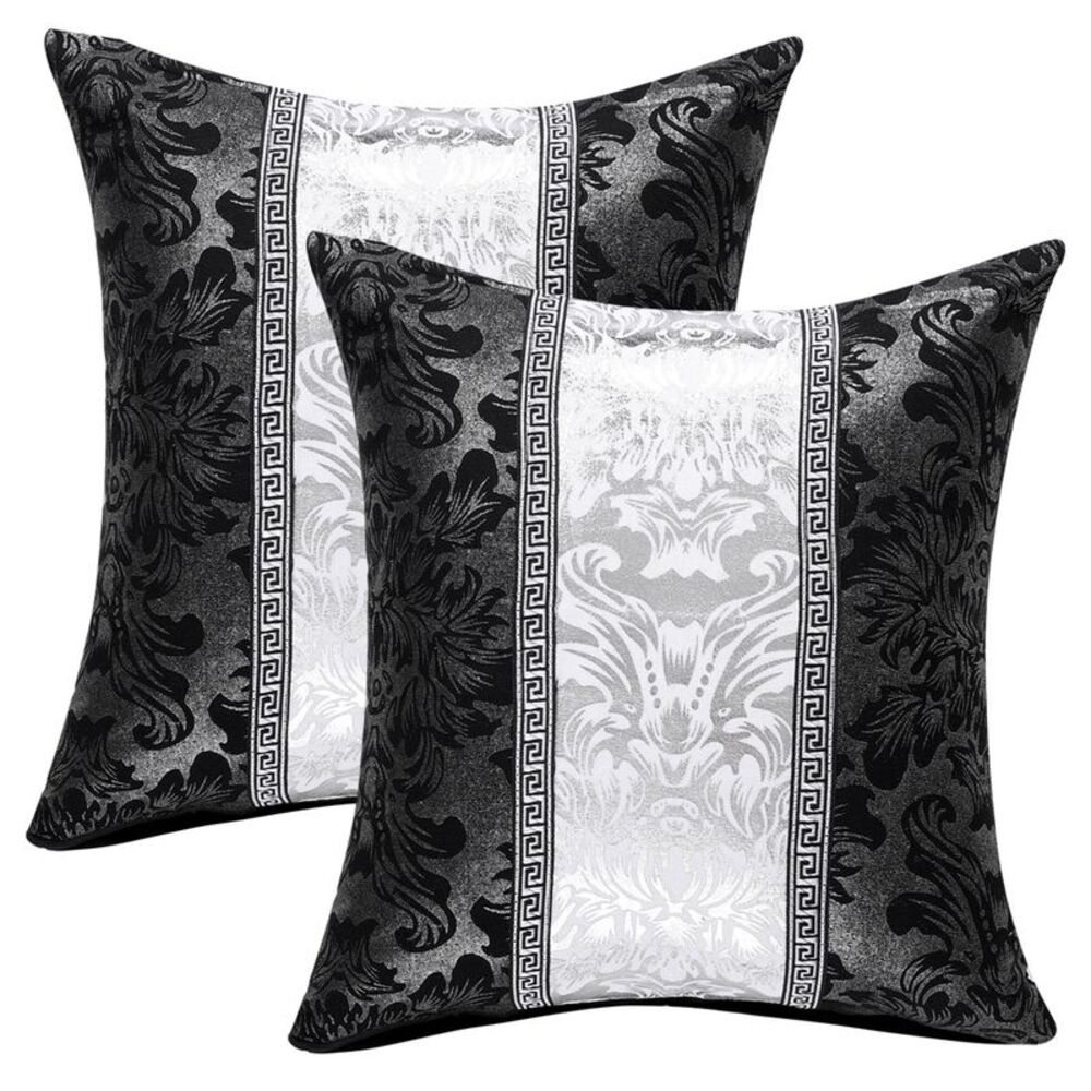 2pcs Square Throw Pillow Cover Vintage Floral Cushion Covers Bolster Pillow Case